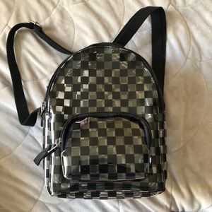 Vans transparent checkered mini backpack